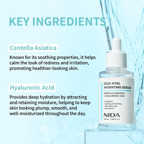 NIDA Youthful Glass Skin Bundle - Moisturizing Cream & Hydrating Renewal Serums | Complete Set for Radiant Skin