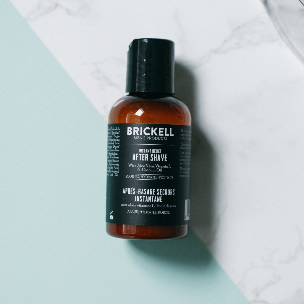 Brickell Men's Aftershave Balm - Natural & Organic Soothing Relief for Razor Burn | 2 Ounce