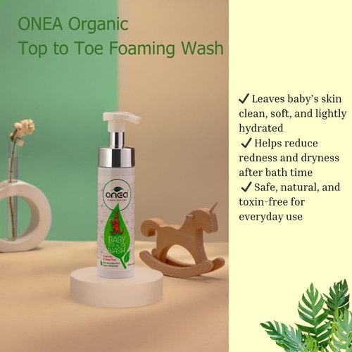 ONEA Baby Top To Toe Wash - Gentle Tear-Free Shampoo & Body Wash for Sensitive Skin - 6.8 oz