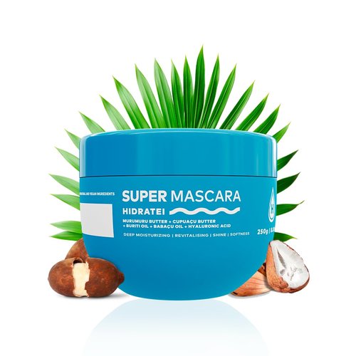 Hidratei Brazilian Beauty Super Hair Mask - Deep Hydration Treatment for Damaged Hair | 8.8oz