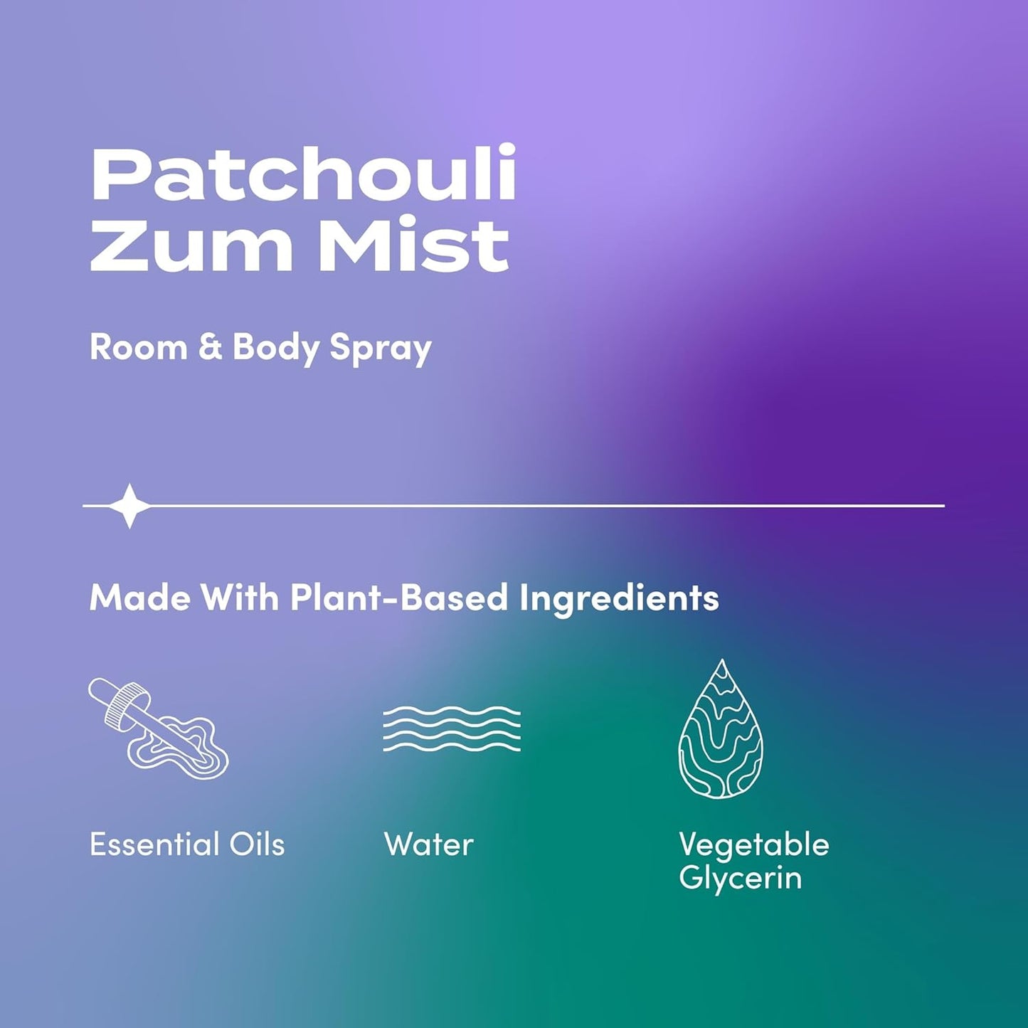 Indigo Wild Zum Mist Room & Body Spray - Aromatherapy Essential Oil Mist - Patchouli Scent | 4 Fl Oz