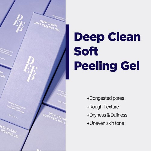 PONGDANG Deep Clean Soft Peeling Gel - Daily Exfoliator for Dead Skin & Blackhead Care | 4.23oz | Cruelty-Free Korean Skin Care