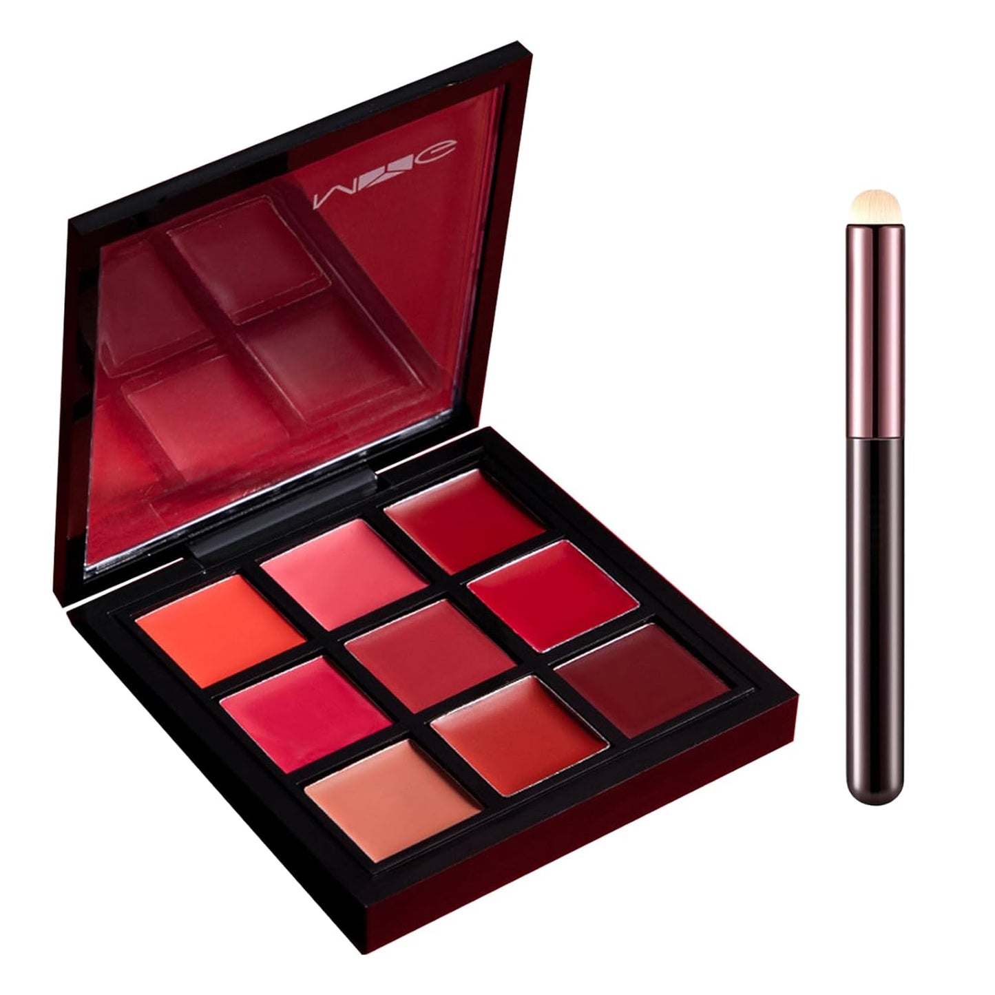 9-Color Lipstick Palette - Velvet Matte Lip & Cheek Tint | Long-Lasting, Waterproof Formula