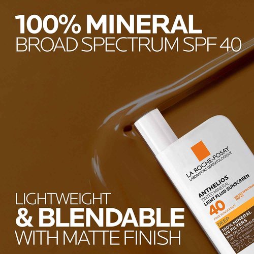 La Roche-Posay Anthelios Sunscreen SPF 40 - Ultra-Light, Oil-Free Face Sunscreen with Matte Finish