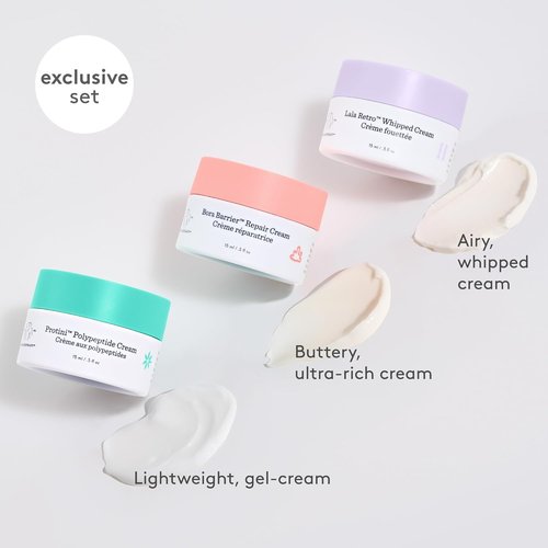 Drunk Elephant Moisturizer Trio - Travel Size Clean Skincare Set | Cruelty-Free & Dermatologist-Tested