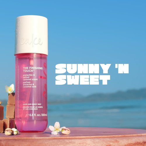 Cake Beauty Hair & Body Mist - Pistachio & Salted Caramel Scent - Vitamin E & Argan Oil Infused - 6.8 Fl Oz / 200 mL