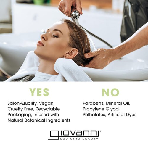GIOVANNI Hemp Hydrating Leave-In Conditioning Elixir - Detangles Hair, Color Safe, 4 oz