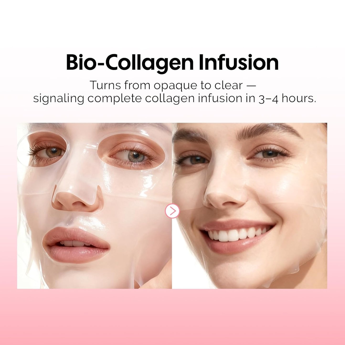 ZealSea Bio Collagen Hydrogel Face Mask - Overnight Jelly Sheet for Deep Hydration & Firming | 4 Pack
