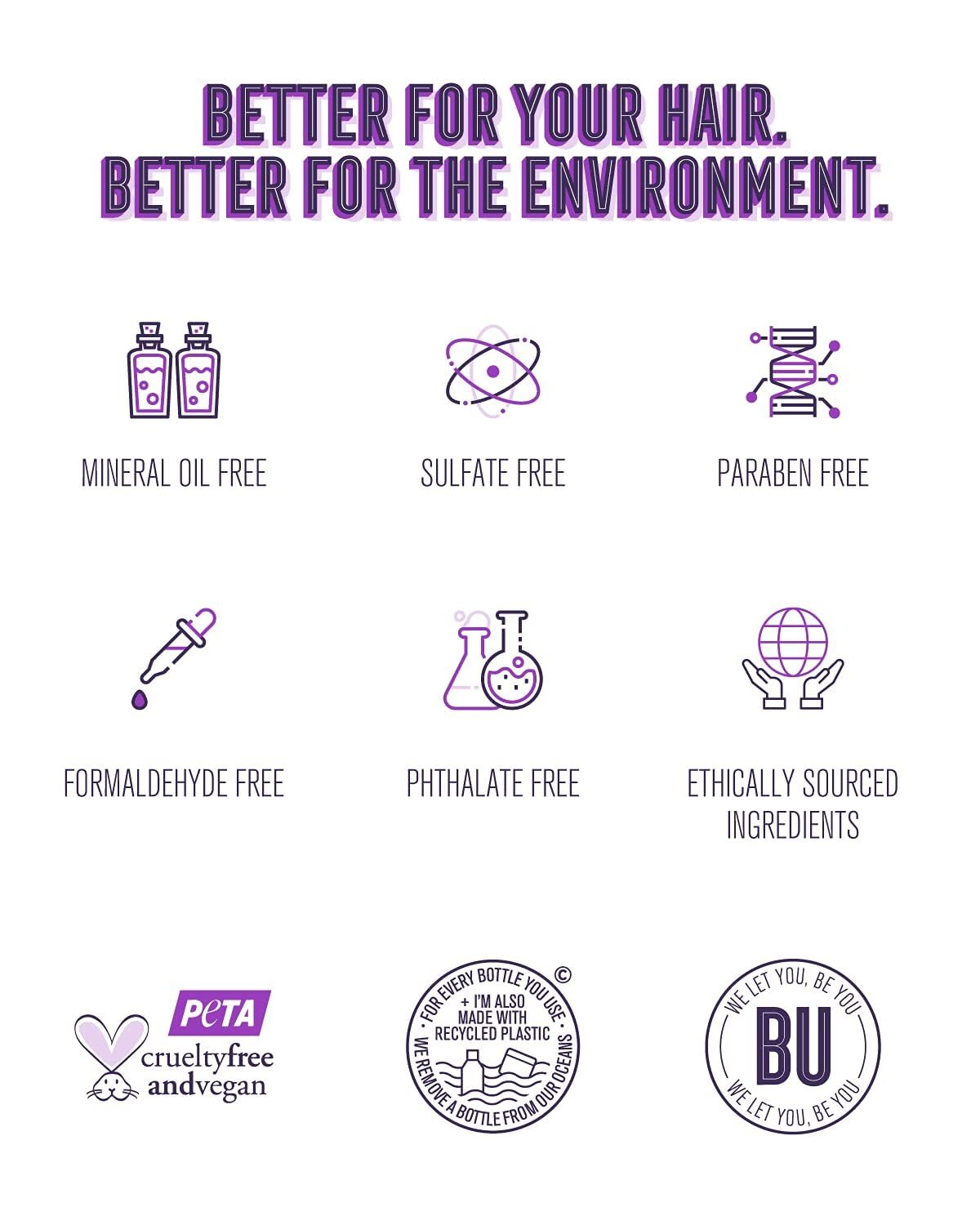 Bold Uniq Purple Shampoo - Eliminate Yellow Tones & Nourish Damaged Hair - Vegan & Sulfate-Free - 8 Fl Oz