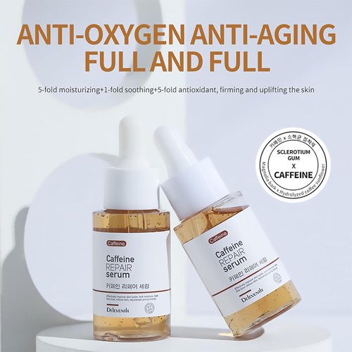 DEleventh Caffeine Repair Face Serum - Natural Extracts for Anti-Aging & Hydration | 37ml