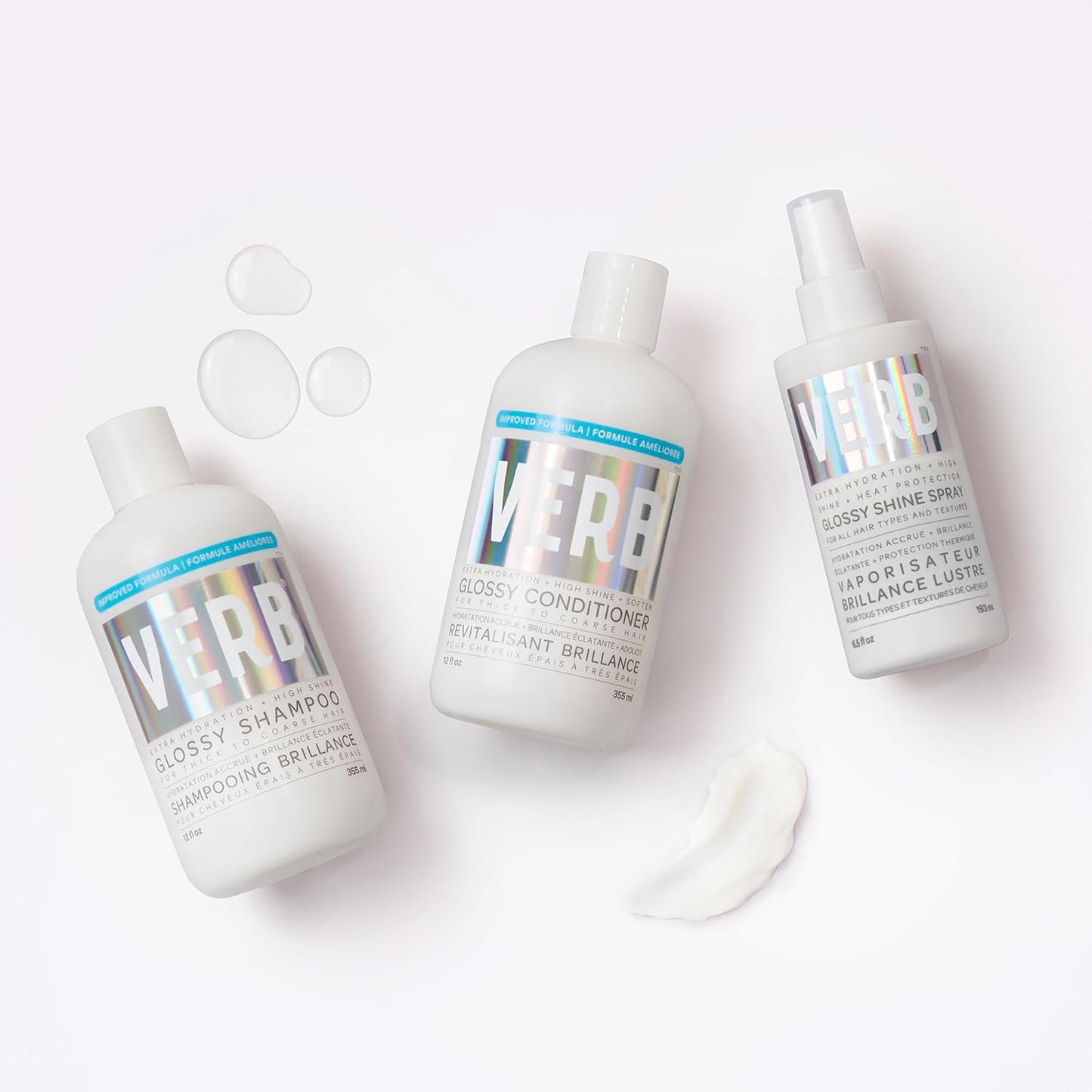VERB Glossy Conditioner - Conditions, Detangles & Adds High Shine for Thick Coarse Hair - Vegan & Sulfate-Free
