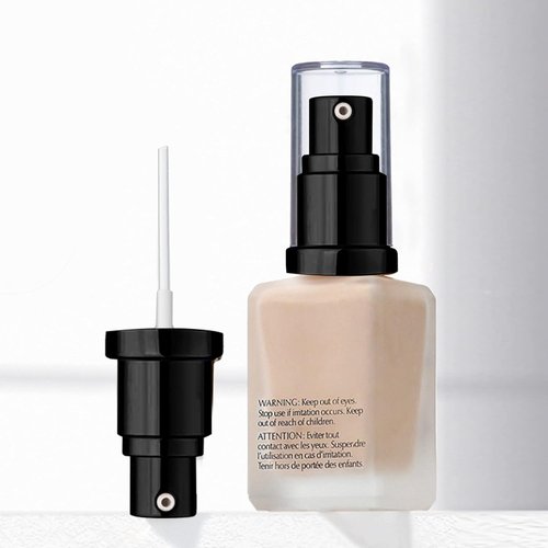 Chris.W Foundation Pump - Compatible With Maybelline Fit Me Liquid Foundation | 2-Pack (Black)