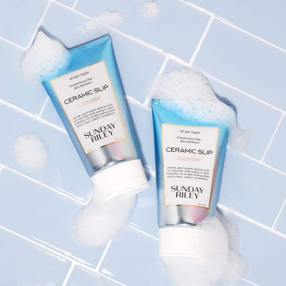 Sunday Riley Ceramic Slip Cleanser - Gentle Clay Formula for Deep Cleansing | 5 Fl Oz