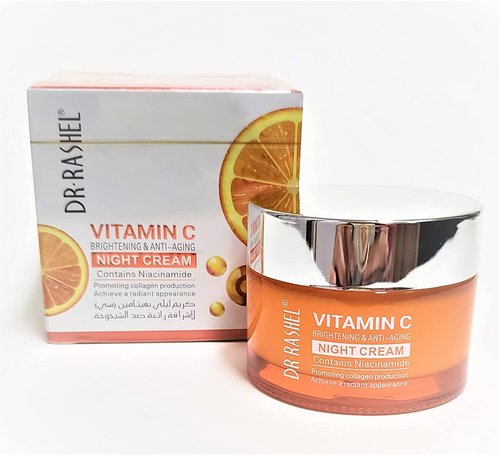 Dr Rashel Vitamin C Night Cream - Anti-Aging Moisturizer with Niacinamide & Collagen | 1.76 oz