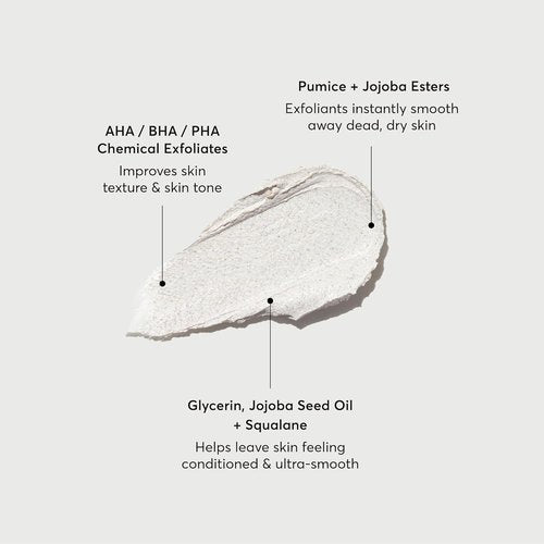 Naturium KP Body Scrub - Exfoliating Bump Eraser & Mask for Keratosis Pilaris, 8 oz