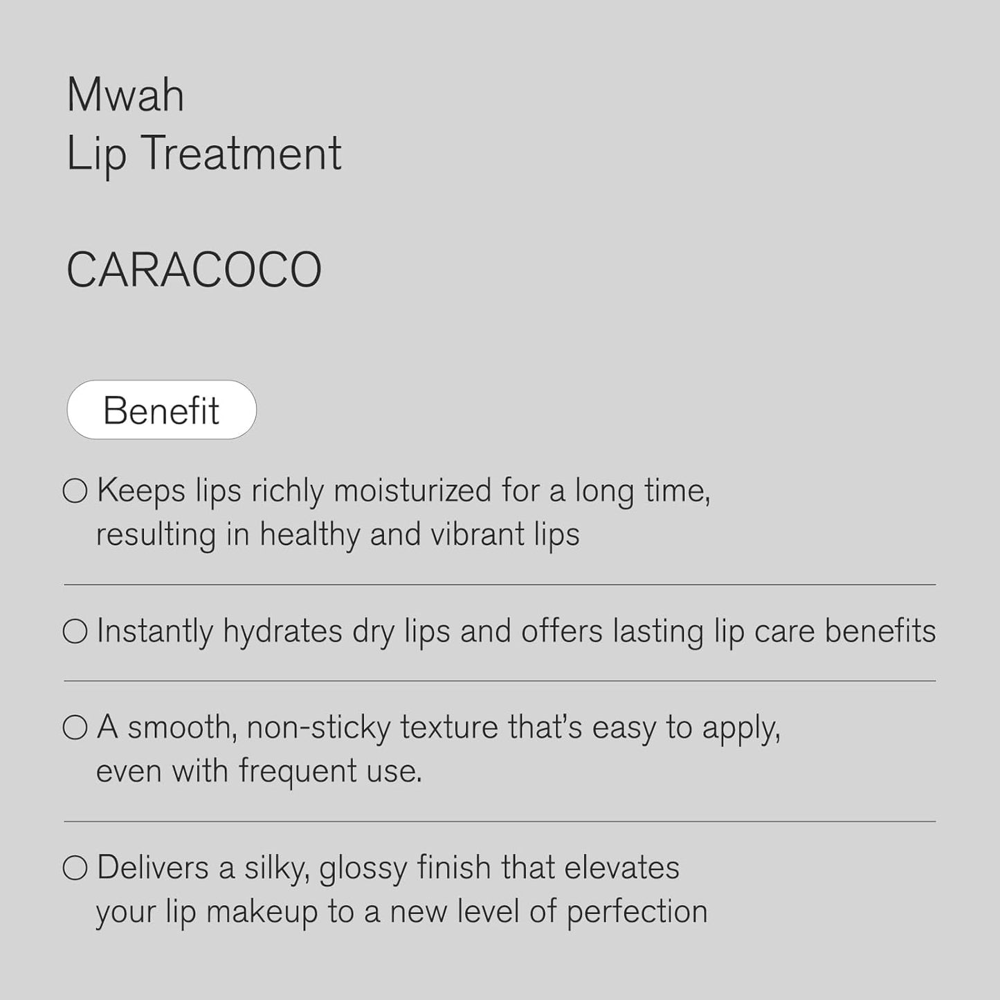 Urbanand Mwah Lip Treatment - Vegan Korean Glossy Lip Balm with Shea Butter & Peptides for Dry Lips (13g)