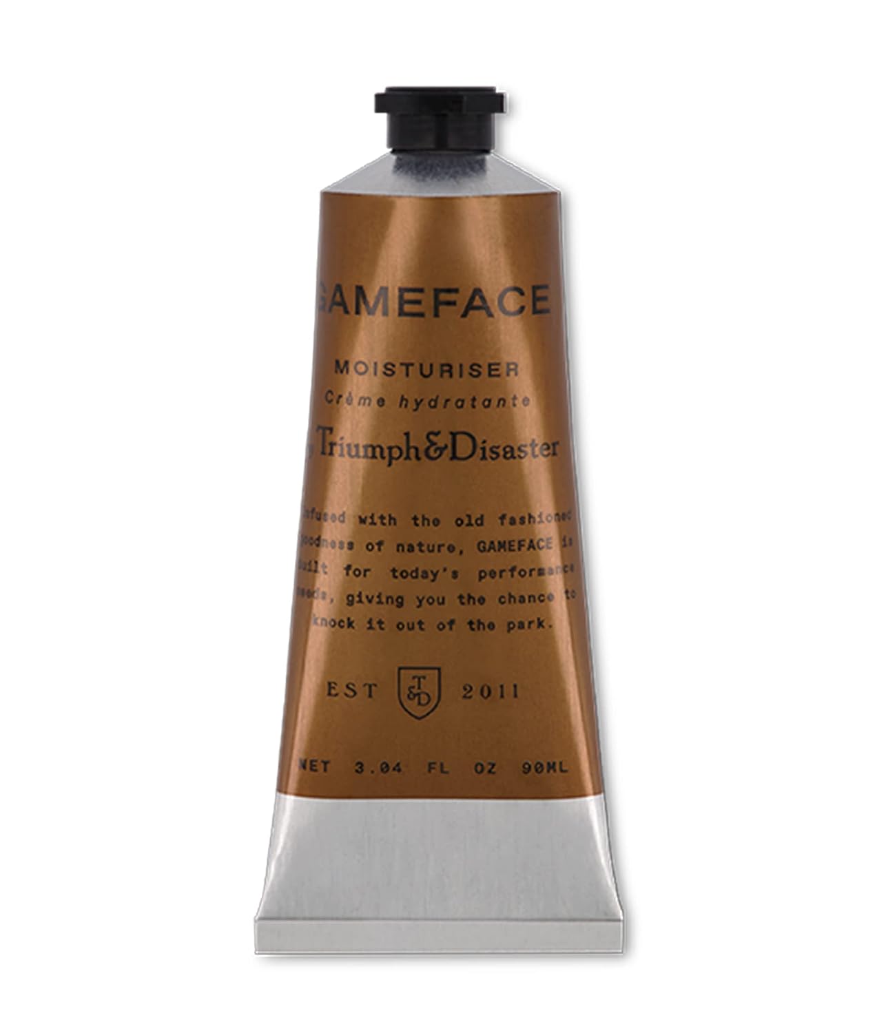 Triumph & Disaster Gameface Moisturiser - Lightweight Hydrating Facial Lotion for Men | 3.04 oz