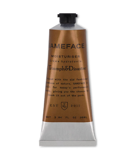Triumph & Disaster Gameface Moisturiser - Lightweight Hydrating Facial Lotion for Men | 3.04 oz