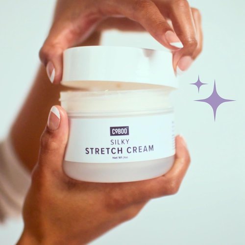 CoBoo Silky Stretch Cream - Maternity Stretch Mark Cream | Paraben-Free 7oz Formula for Skin Elasticity & Mark Reduction