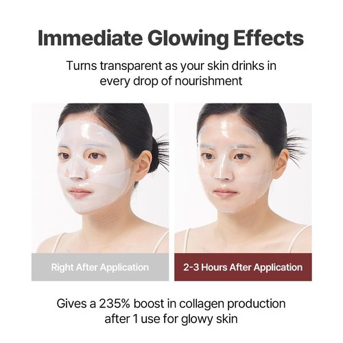 NACIFIC Rice Pepta Collagen Gel Face Mask - Hydrating Hydrogel for All Skin Types | 4EA Set