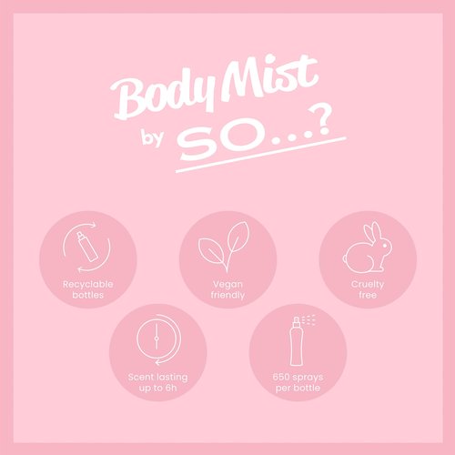 So…? Body Mist Set - Body Spray for Women - Cruelty Free, Vegan Perfumes for Women - 650 to 1000 Sprays - Travel Size Gift Set - 4 pcs