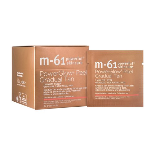 M-61 PowerGlow Peel Gradual Tan - Exfoliating Facial Peel for Streak-Free Radiance