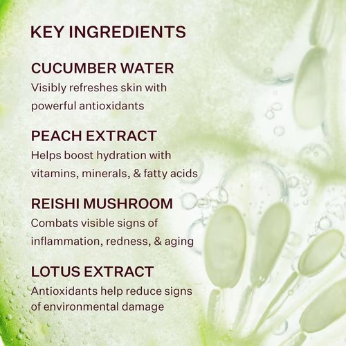 Peach & Lily - Glass Skin Veil Mist - Hydrating Facial Mist with Cucumber Water & Lotus - 3.38 oz