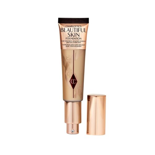 Charlotte Tilbury Beautiful Skin Foundation - Medium Coverage Hydrating Makeup for Instant Glow & Plumping Hydration