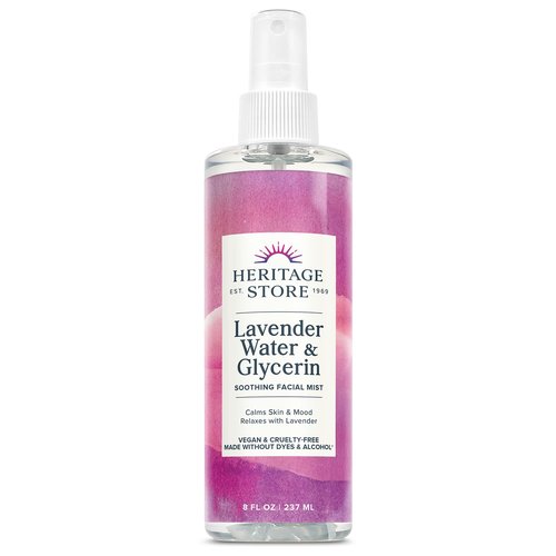 Heritage Store Lavender Flower Water - Aromatherapy Mist Spray for Skin & Hair | 8 oz