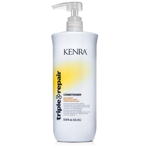 Kenra Triple Repair Conditioner - Strengthens & Repairs Damaged Hair | Sulfate-Free Formula | Ideal for Split Ends