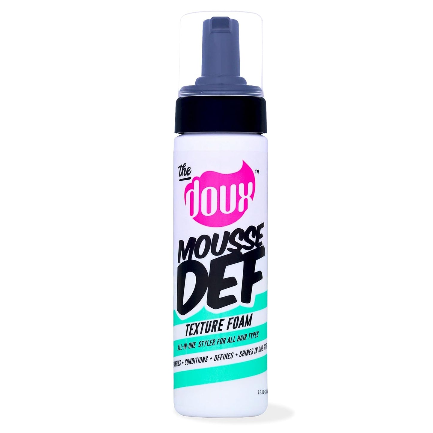 The Doux Multi-Use Mousse for Curly Hair - Defining Foam for Volume, Shine & Curl Definition | Perfect for Textured Hair