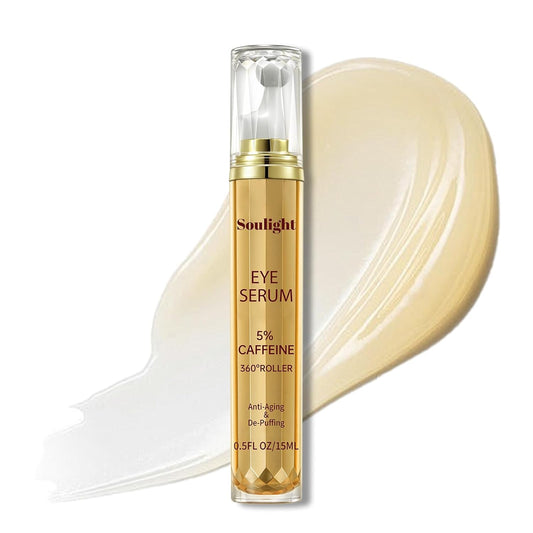 Skiennix Eye Serum - Anti-Aging Treatment with 5% Caffeine, Retinol & Niacinamide | Brightening & Firming for Dark Circles & Puffiness