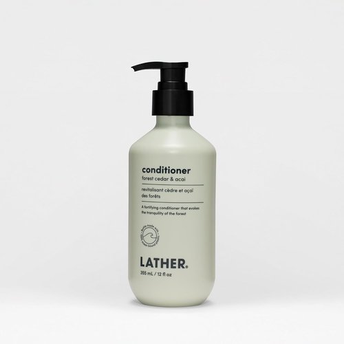 LATHER Forest Cedar & Acai Conditioner - Hydrating & Strengthening Hair Care | Natural & Sulfate-Free | 12 oz