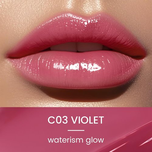 CATKIN Glossy Lip Balm - Ultra Hydrating Tinted Jelly for Dry Lips | Shea Butter, 0.12 oz, C03 Violet