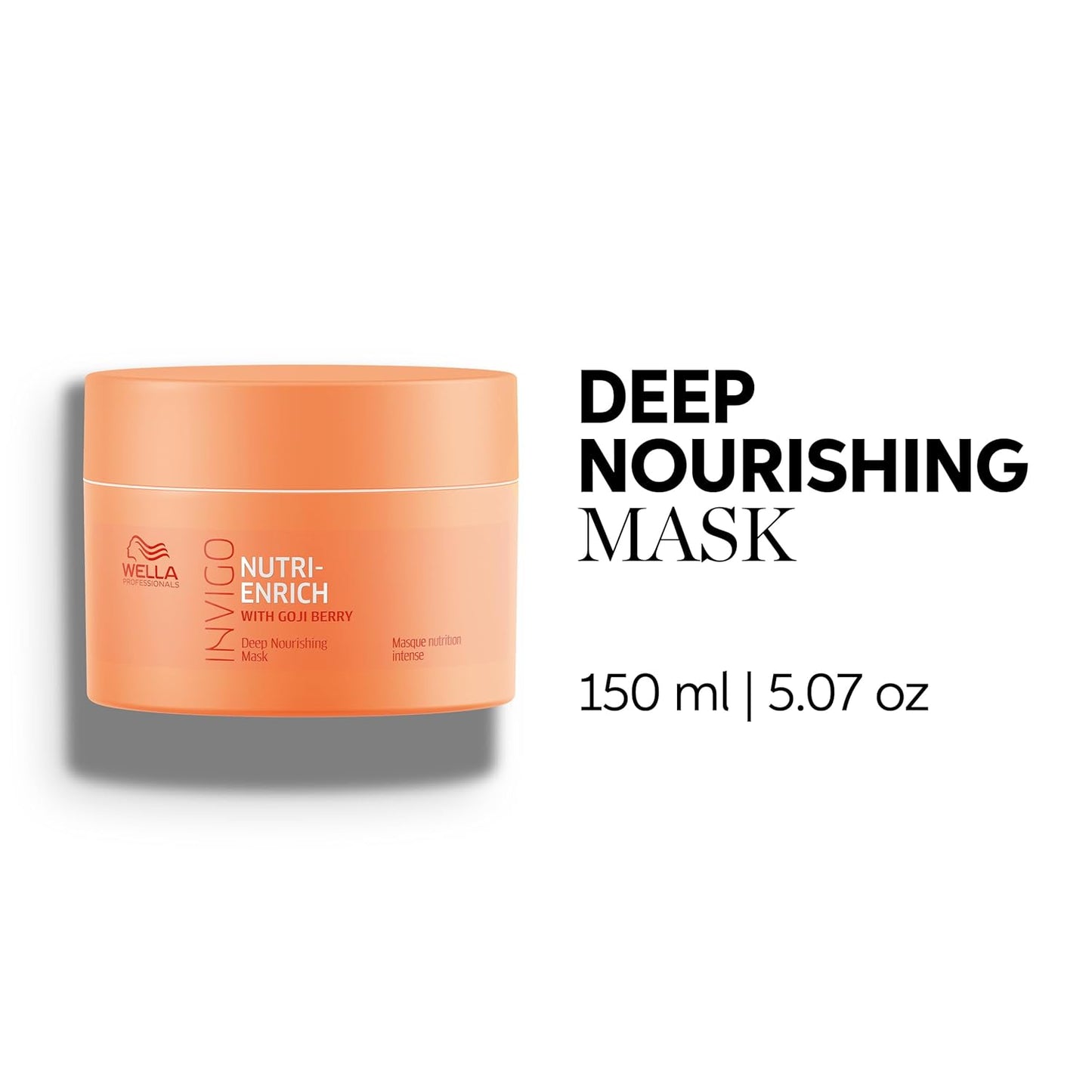 Wella Professionals Invigo Nutri-Enrich Mask - Deep Nourishing Treatment for Dry, Damaged Hair - 8.4 oz