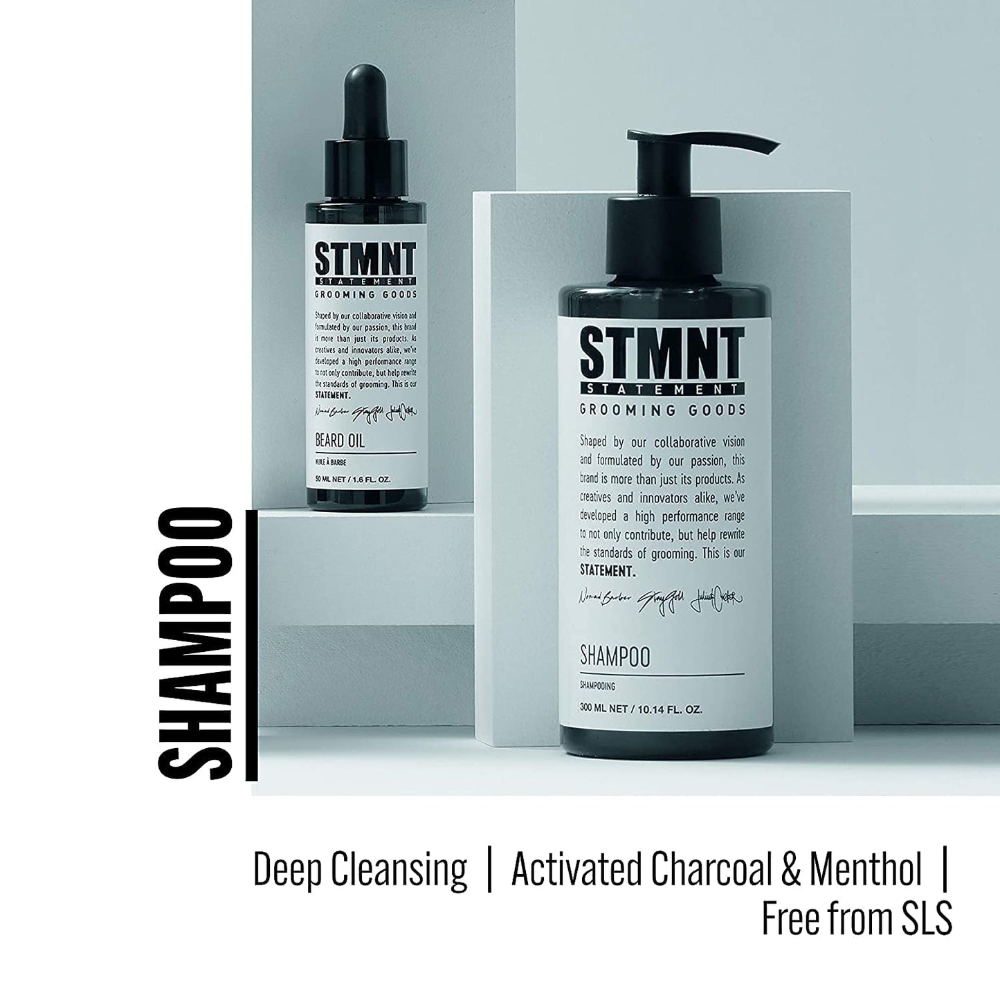 STMNT Grooming Goods Shampoo & Conditioner Set - Nourishing Hair Care Duo for All Hair Types