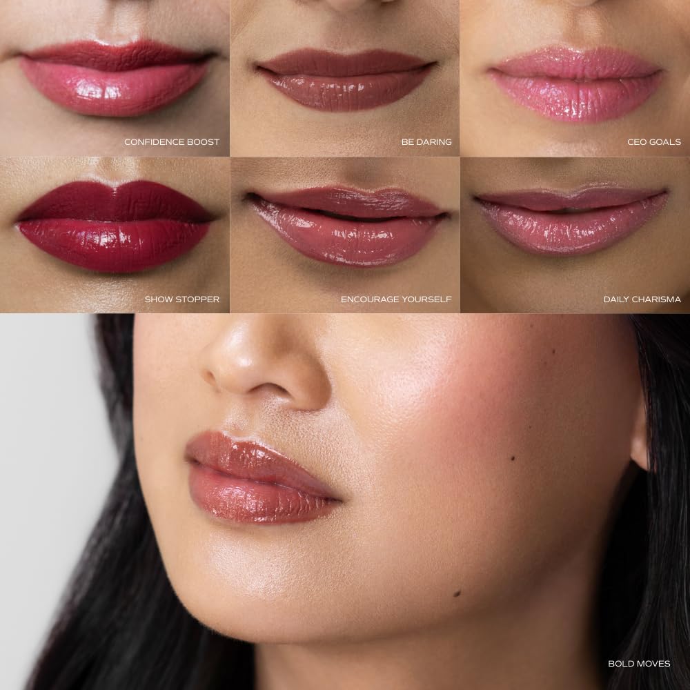 Your Best Self Peptide Lip Gloss - Non-Sticky, High Shine Formula with Hyaluronic Acid & Peptides