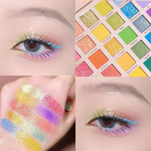 Grospe 30 Color Rainbow Eyeshadow Palette - Highly Pigmented Mattes & Shimmers | Blendable, Long-Lasting Makeup Gift Set