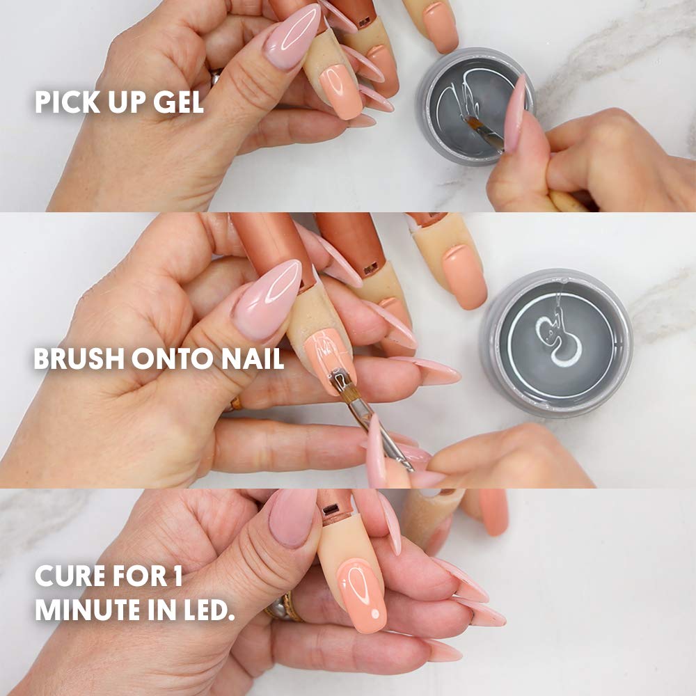 Young Nails Synergy Gel - Builder Base Coat for Superior Adhesion & Strength, Clear, 15g