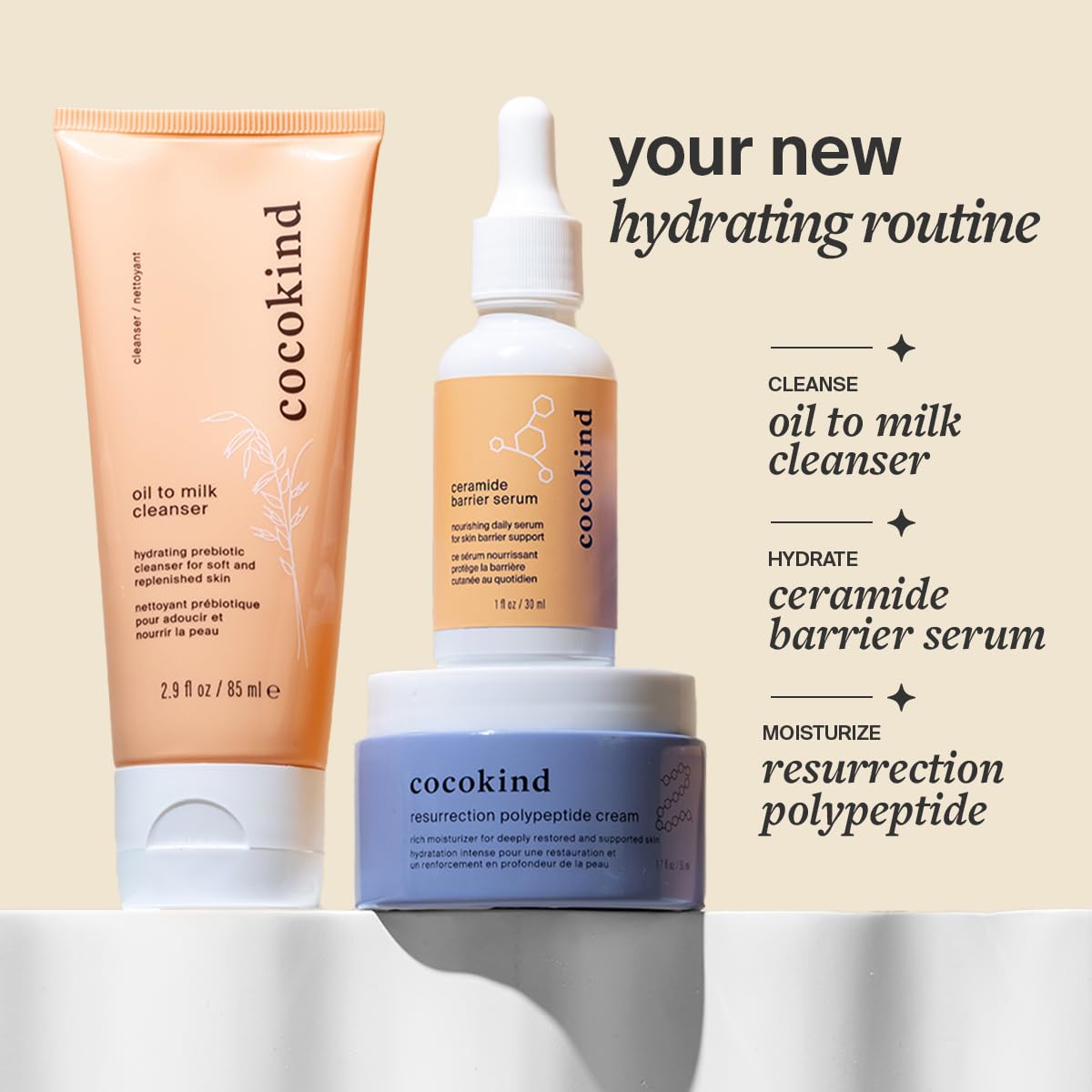 Cocokind Ceramide Barrier Serum - Hydrating Serum for All Skin Types | Fragrance-Free, 1 fl oz