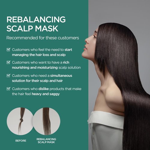 AYUNCHE Rebalancing Hair Mask - Deep Conditioner for All Hair Types | 6.7 fl. oz. | Strengthens Scalp & Hair