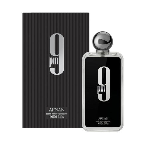 Afnan 9 PM Eau De Parfum for Men - Long-Lasting Fragrance | 3.4 Fl. Oz Bottle