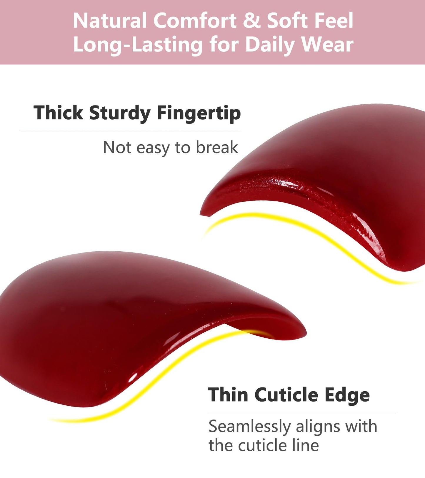 Artquee Press on Nails Short Soft Nude Square False Tips Glossy Reusable Fake Stick on Nails Kit for Women - 30 PCS 15 Sizes