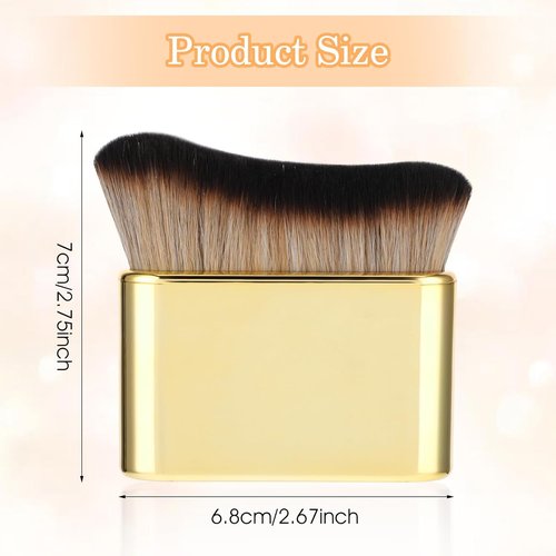 Divina Vitae Self Tan Brush - Soft Portable Body Makeup Brush for Flawless Tanning (Gold)