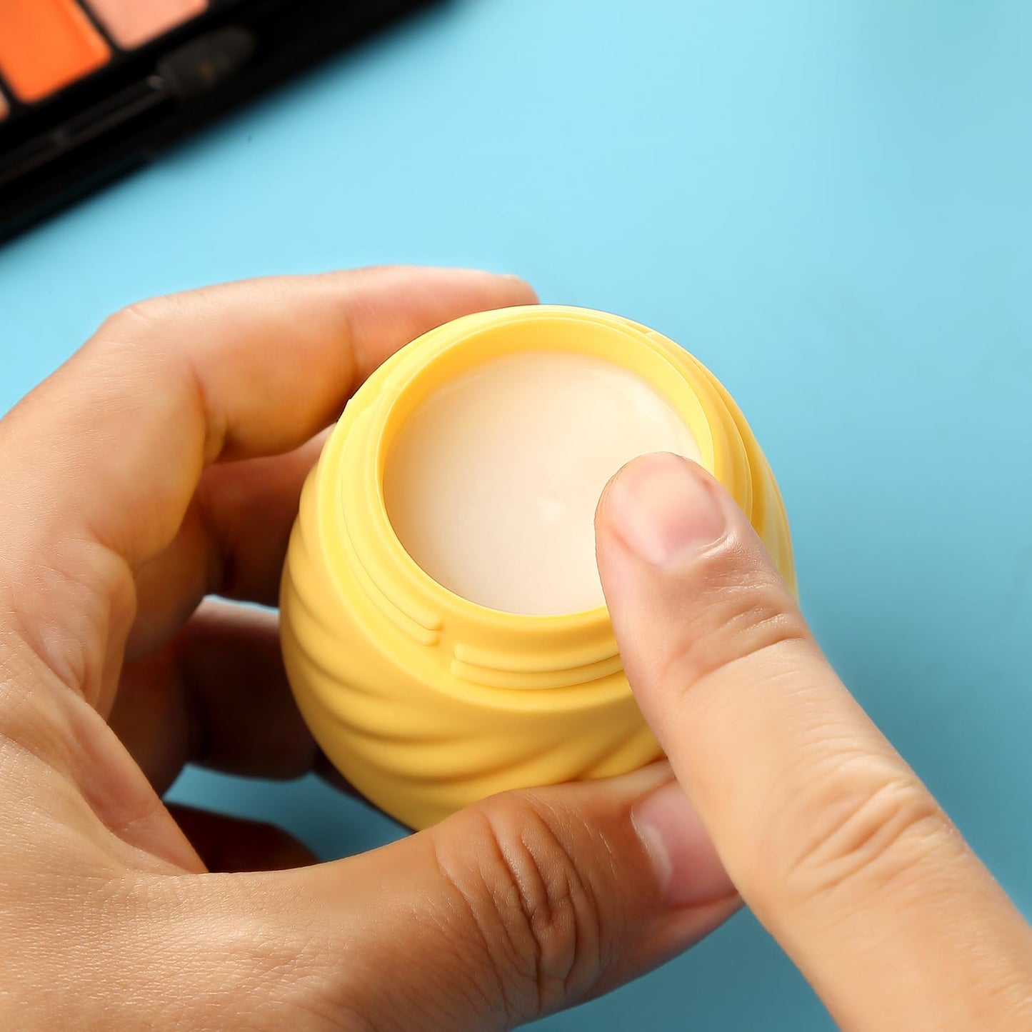 Gemice Silicone Cream Jars TSA Approved Travel Size Containers with Toiletry Bag, Wide Mouth Leak-proof Travel Accessories with Lid for Cosmetic Cream (4 Pack)