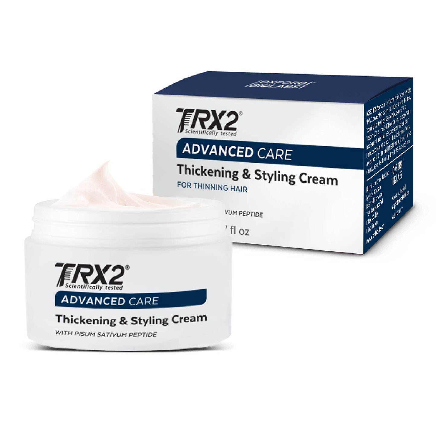TRX2 Hair Thickening Cream - Lightweight & Non-Sticky Formula for All Hair Types | Thicker, Hydrated Hair [1.7 oz]