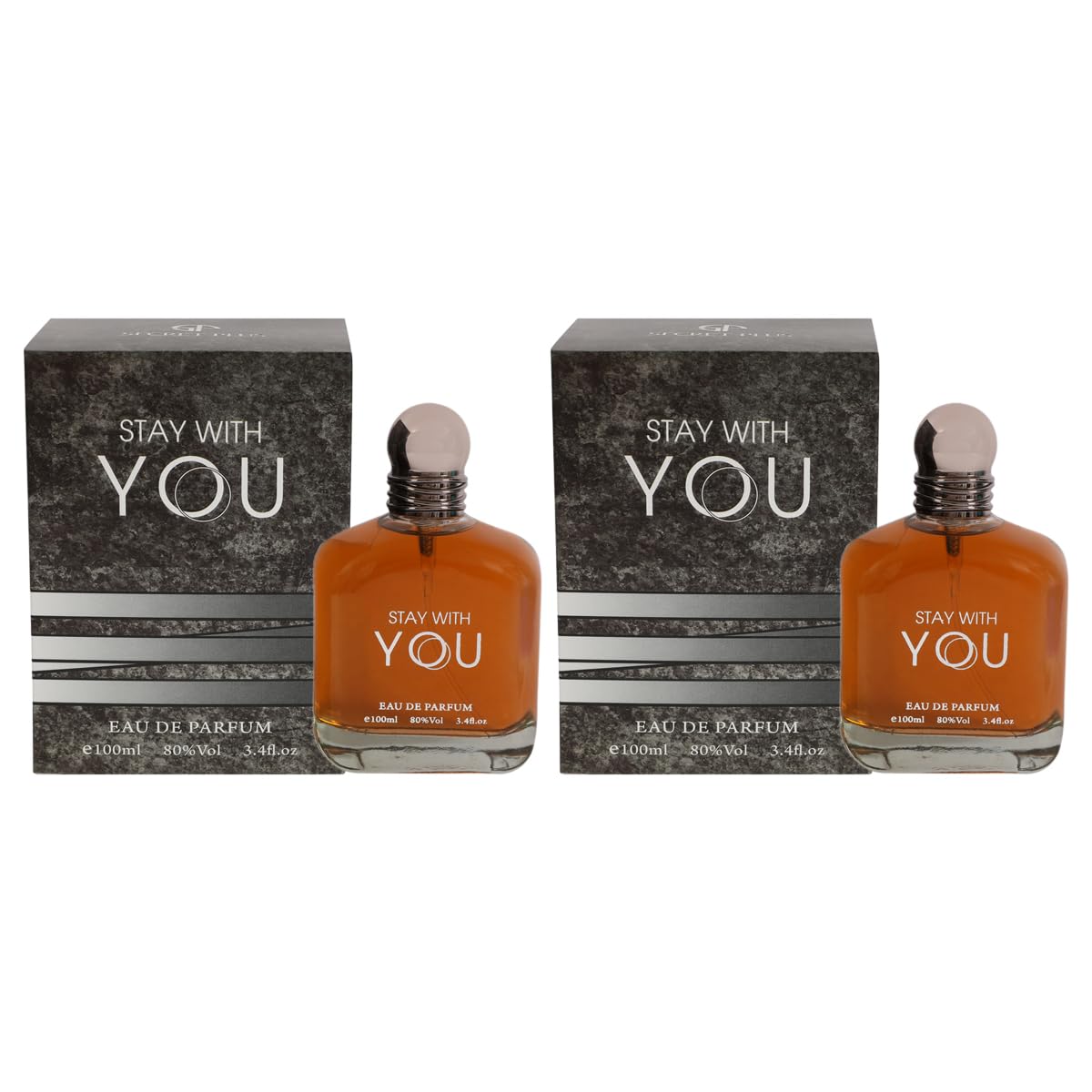 Stay With You Eau de Parfum for Men - Warm, Sweet & Smoky Cologne with Chestnut, Vanilla & Lavender - 3.4 Fl Oz / 100ml