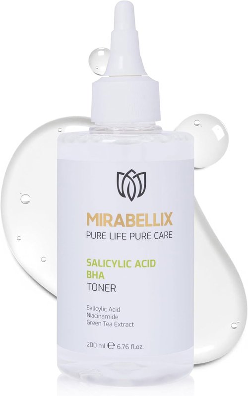 Salicylic Acid BHA Toner - Acne & Blackhead Control with Niacinamide & Green Tea | 6.76 fl. oz for Oily Skin