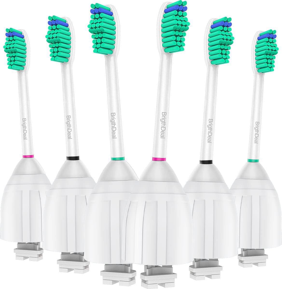 Brightdeal Replacement Brush Heads - Compatible With Philips Sonicare Toothbrush | 6-Pack for Superior Cleaning