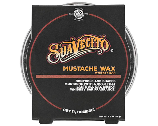 Suavecito Mustache Wax 1.5 oz - All-Day Hold & Moisturizing Formula for Stylish Grooming